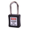 Safety Lockout Padlock 38mm Keyed Different Black